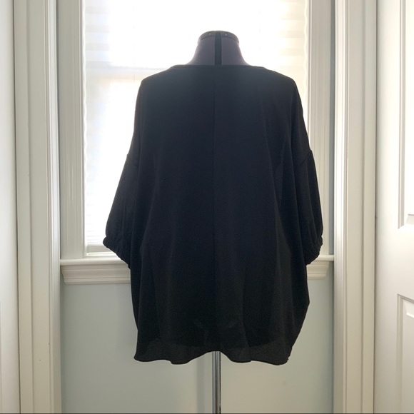 Spin Plus Size Black Short Sleeve Tunic Top NWT - Picture 8 of 8